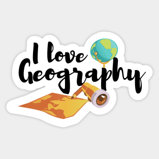 i love geography Sticker